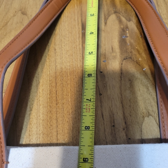 We are in this together canvas and faux leather tote - Picture 10 of 10